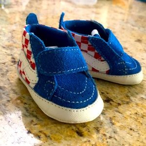 Vans infant Velcro American flag shoes